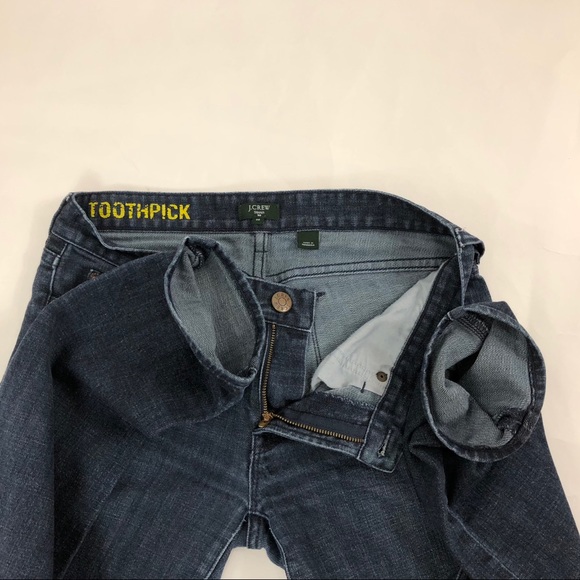J. Crew Toothpick stretch jeans denim size 28 (19) - Picture 4 of 8